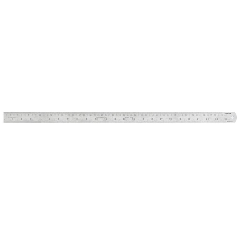 Tajima Stainless Steel Rule 600mm/24 inch Dual