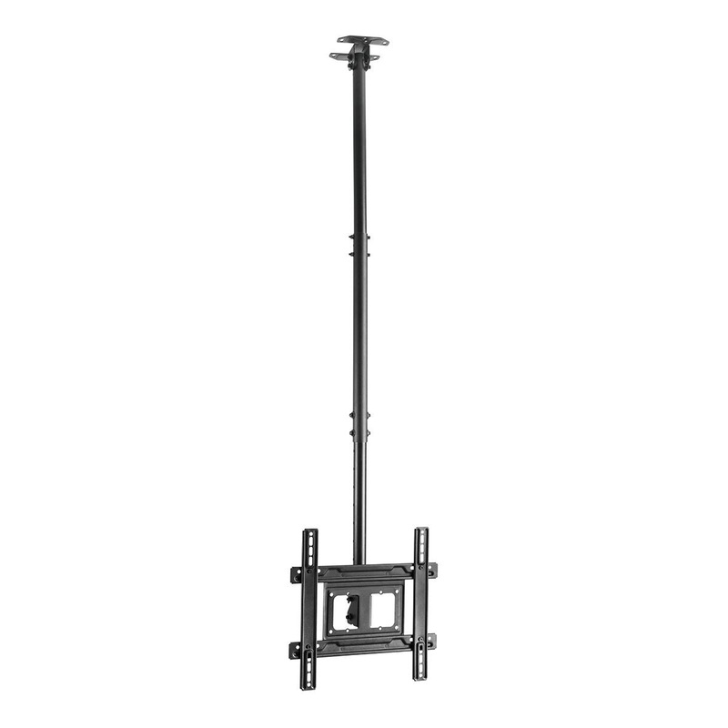 BRATECK 32-70″ Telescopic Heavy Duty Tilt Ceiling Mount Bracket. Supports up to 50Kgs, Detachable VESA Plate, Cable Management, Adjustable Ceiling Plate. Extension 707-1577mm. Max VESA 400×400