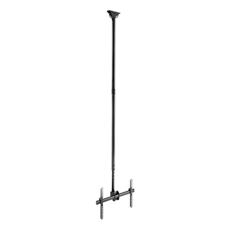 BRATECK 37”-70” XL Ceiling Mount Bracket. Max Load: 50Kgs. VESA support up to: 600×400. Profile: 2500-3000mm. Hidden cable management. Colour: Slate black.
