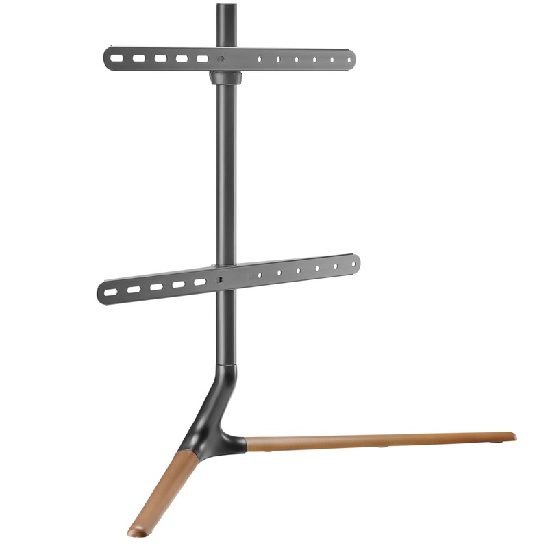 BRATECK 49-70″ Stylish Tabletop TV Stand with V-shapped Base. Includes Anti-slip Rubber Pads. Weight Capacity Up to 40Kgs. Easy Snap Lock Assembly. Bulit-in Cable STOCK CLEARANCE SALE