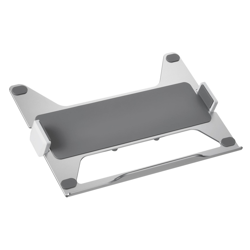 BRATECK Laptop Holder for Monitor Arms. Adjustable Width to fit most Laptops. Anti-Slip Safety Edge Stopper. Silicon Pad Protection. Optimal Ventilation and Lightweight STOCK CLEARANCE SALE Up to 40% OFF