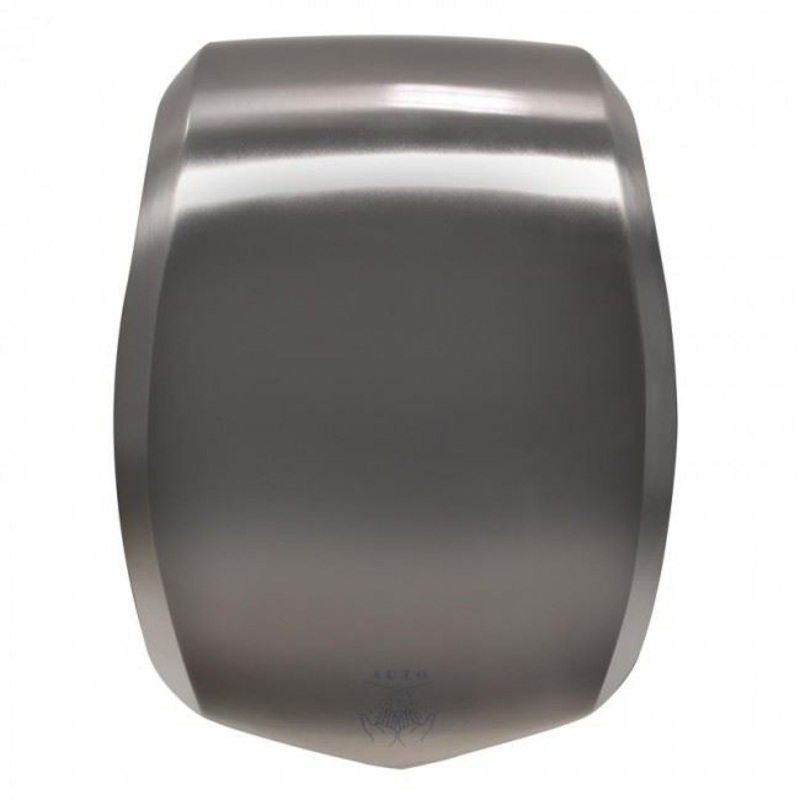 JETDRYER 3D 800W Hygienic Hand Dryer with Hands-Free Auto-Sensing. High-Speed Airflow Dries Hands in 10 Seconds. Quiet 70dBA at 1m. Easy Secure Wall-Mount. 60 Sec Auto Shut IP22. 3-Pin Plug. Stainless Steel.