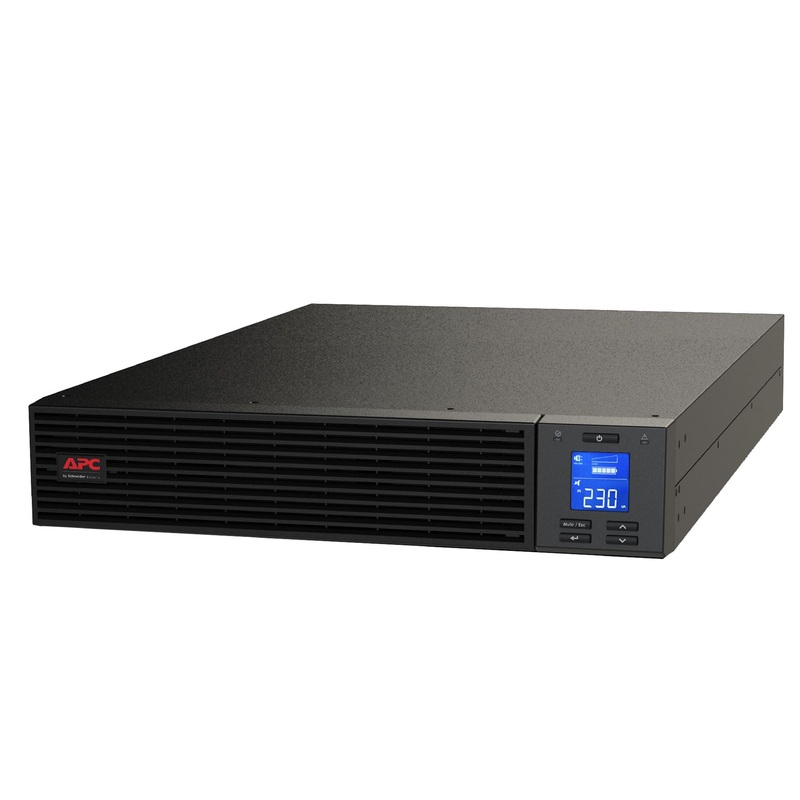 APC Easy UPS On-Line 1000VA (800W) Rack Mount. 230V Input/Output. 3x IEC C13 Outlets. With Battery Backup. Smart Slot, LCD Graphics Display.