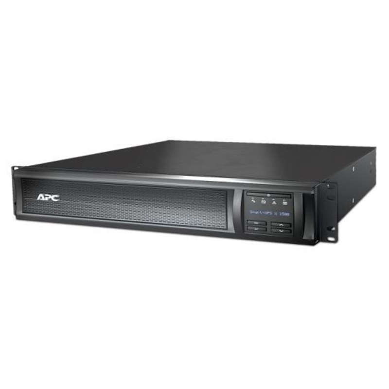 APC Smart-UPS 1500VA (1200W) 2U Rack/Tower with Network Card. 230V Input/Output. 8x IEC C13 Outlets. Internal Battery Backup. LCD Interface. USB Connectivity. Audible Alarm. Rack Mount Included