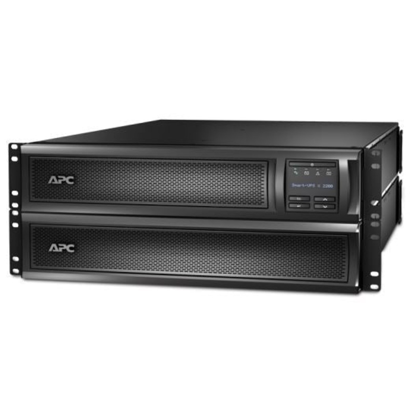 APC Smart-UPS 2200VA (1980W) 2U Rack/Tower. 200V-240V Input/Output. 8x IEC C13 Outlets. Internal Battery Backup. LCD Interface. USB Connectivity. Audible Alarm, Rack Mount Kit Included