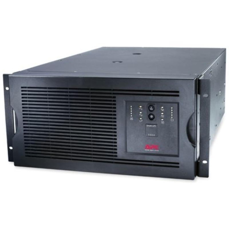 APC Smart-UPS 5000VA (4000W) 5U Rackmount/Tower. 230V Input/Output 8x IEC C13 Outlets. With Battery Backup. LED Status  Indicators. USB Connectivity. Hard Wire Input. Rack Mount Kit Included