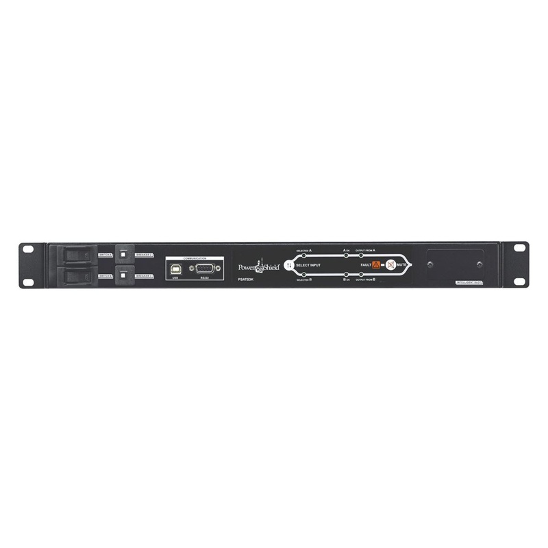 POWERSHIELD Automatic Transfer Switch. Dual 16A IEC Input, 8 x 10A IEC,1 x 16A Output,19 1RU Rack Mountable, 9ms Typical Transfer Time. Includes USB, RS2332,  AS400 Ports, Optional SNMP (PSSNMP)