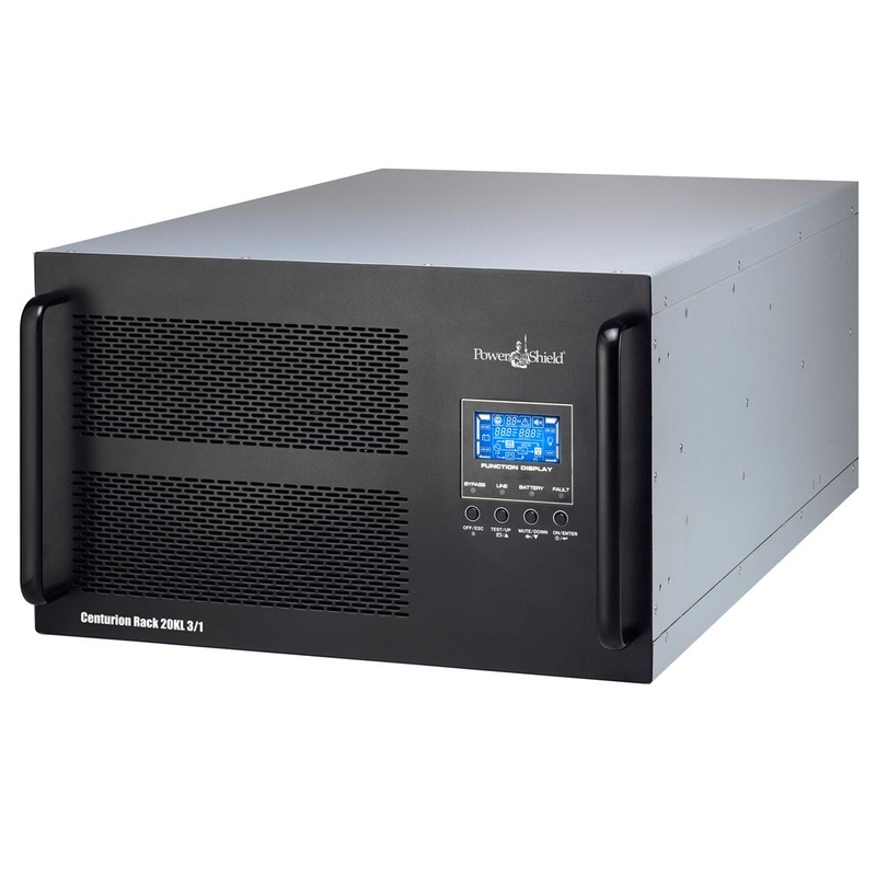 POWERSHIELD Centurion 20kVA Rack Mount UPS. 240VAC or 415VAC In / 240VAC out, Long run – No Batteries, 6U.  Lead Time Approx. 2-3 Weeks.
