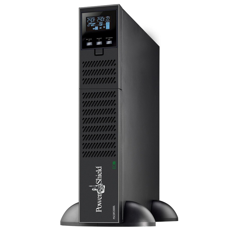 POWERSHIELD Centurion RT 2000VA/ Long Run Online UPS.  No Internal Batteries, PSRTBB12  or External battery bank must be used.