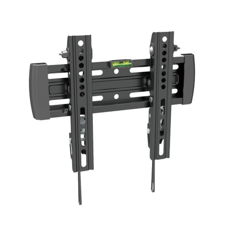 BRATECK 23”-42” Tilt wall mount bracket. Max Load 20Kgs. Supports VESA 100×100,200×100,200×200 Built-in bubble level. Curved display compatible