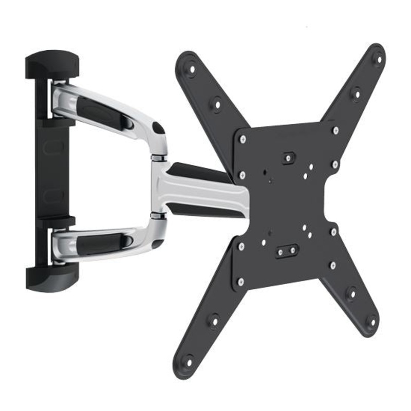 BRATECK 23”-55” Full motion TV wall mount bracket. Extend, tilt and swivel. VESA Support up to: 400×400 Max load: 35kg. Max arm extension – 514mm. Curved Display Compatible.