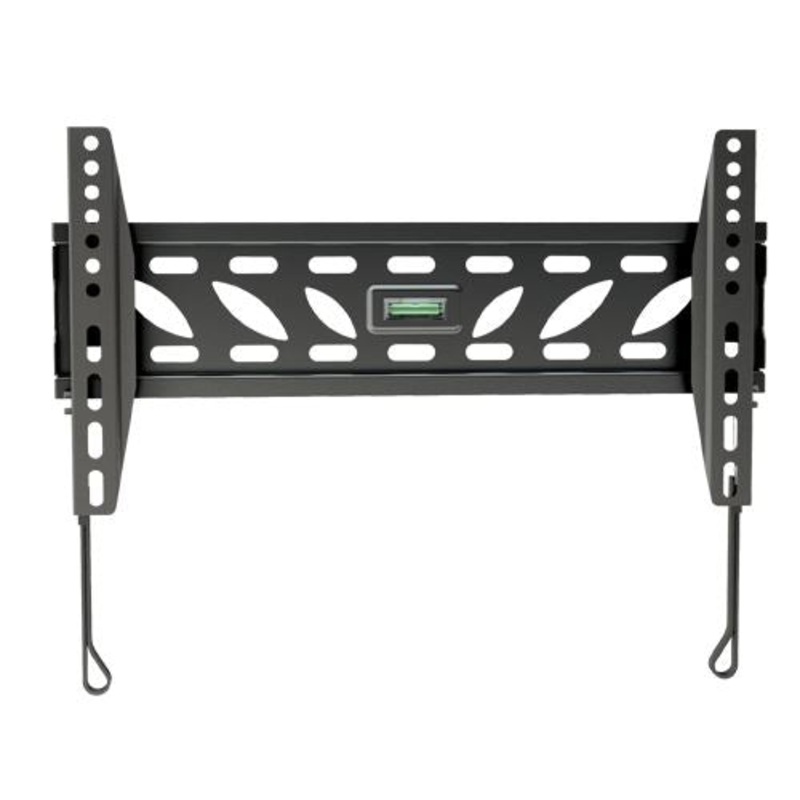 BRATECK 32”-55” Fixed TV wall mount Max load: 50Kgs. VESA support: 100×100,200×100,200×200,400×200 Built-in bubble level. Curved display compatible. Colour: Black.