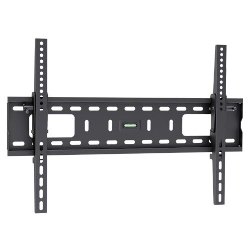 BRATECK 37″-70″ Tilt Wall Mount Bracket. Max load: 75kg. VESA Support up to 600×400. Built-in Bubble Level. Curved Display Compatible. Colour:Black.