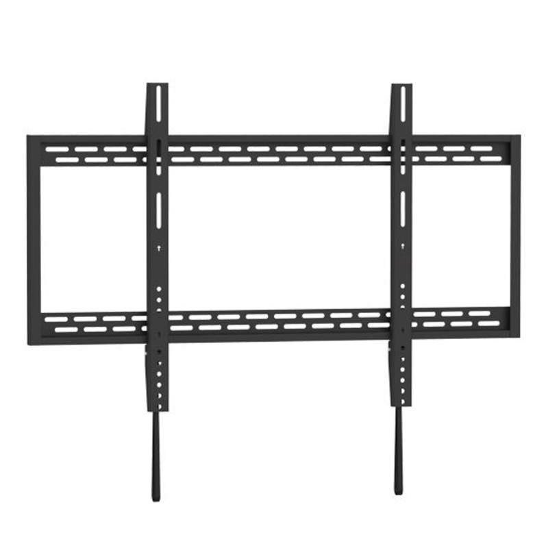 BRATECK 60″-100″ Extra Large Heavy- Duty Fixed Wall Bracket. Max Load: 100kg. VESA Support up to 900×600 Curved Display Compatible Colour: Gloss Black.