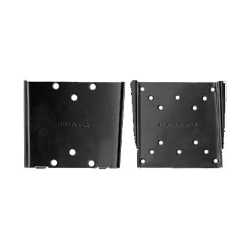BRATECK 13”-27” Super slim low- profile Monitor wall mount bracket. Supports VESA 75×75 & 100×100. Max load: 30kg. Curved display compatible. Colour: Black.