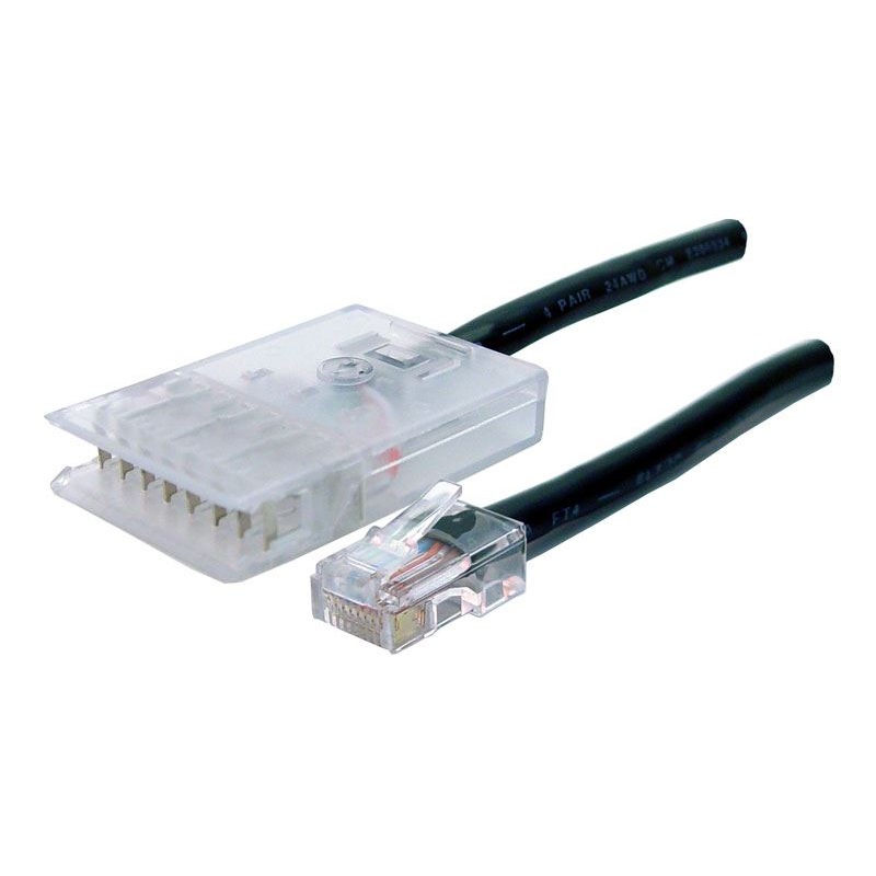 DYNAMIX 1.5m 4x Pair 110/RJ45 Cat5e Patch Lead: Default Black, A spec *** CABLES MADE TO ORDER 7-10 WORKING DAY LEAD TIME