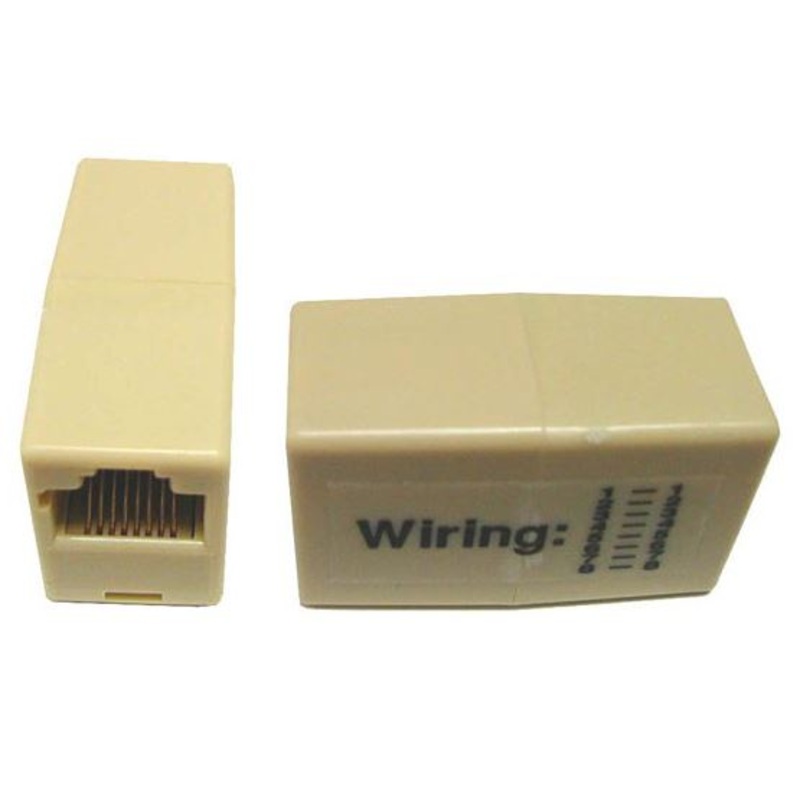 DYNAMIX Voice Rated RJ11/RJ12, 6x Conductor, 2-Way Joiner (2 Sockets – Beige)