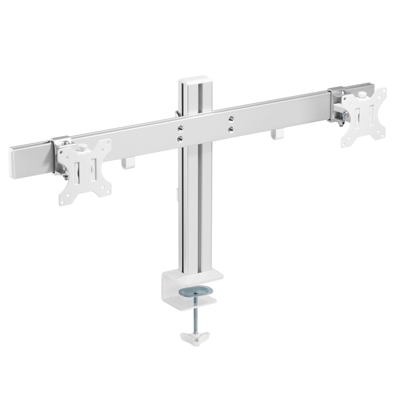 BRATECK 17″-32″ Dual Monitor Heavy Duty Desk Mount Arm. Max Load 8kgs per Monitor. Rotate, Tilt and Swivel. Desk Clamp and Grommet Included. VESA 100×100,75×75 STOCK CLEARANCE SALE Up to 40% OFF