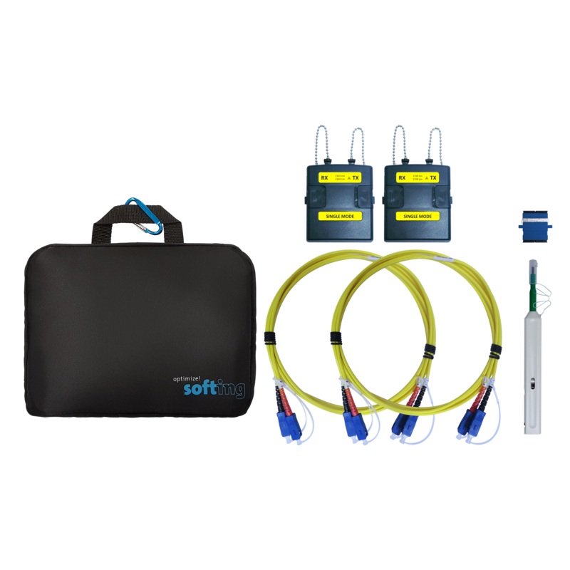 FIBERXPERT Singlemode Fiber Adapter 1310/1550nm Testing Kit. Includes 2x SM Adapters with SC Interfaces, 2x SC-LC Converter, 2x SC-LC Simplex Test Cords, 2x *Bought in to Order – 14 Day Lead