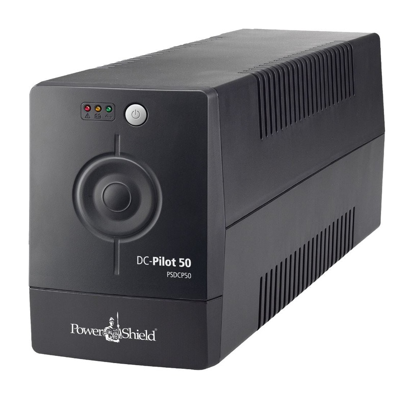 POWERSHIELD Pilot DC 50 Backup Power for DC Powered Equipment. Ideal for Dusty Environments. User Replaceable Battery. Auto Start. Overload Protection. Energy Efficient, Quiet, Fanless Operation
