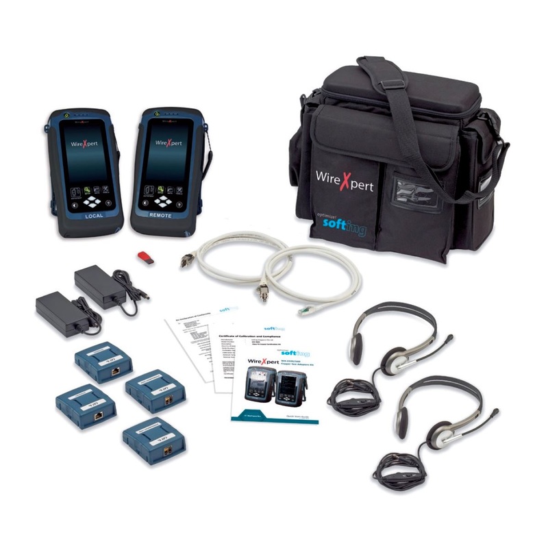 WIREXPERT 2,500MHz Tester Kit for up to CAT8 Network Cabling. Includes Both Local & Remote Units, CAT 6A Channel Adapters, CAT 6A Link Adapters, 2x Headsets, Li-Ion *Bought in to Order – 14 Day Lead