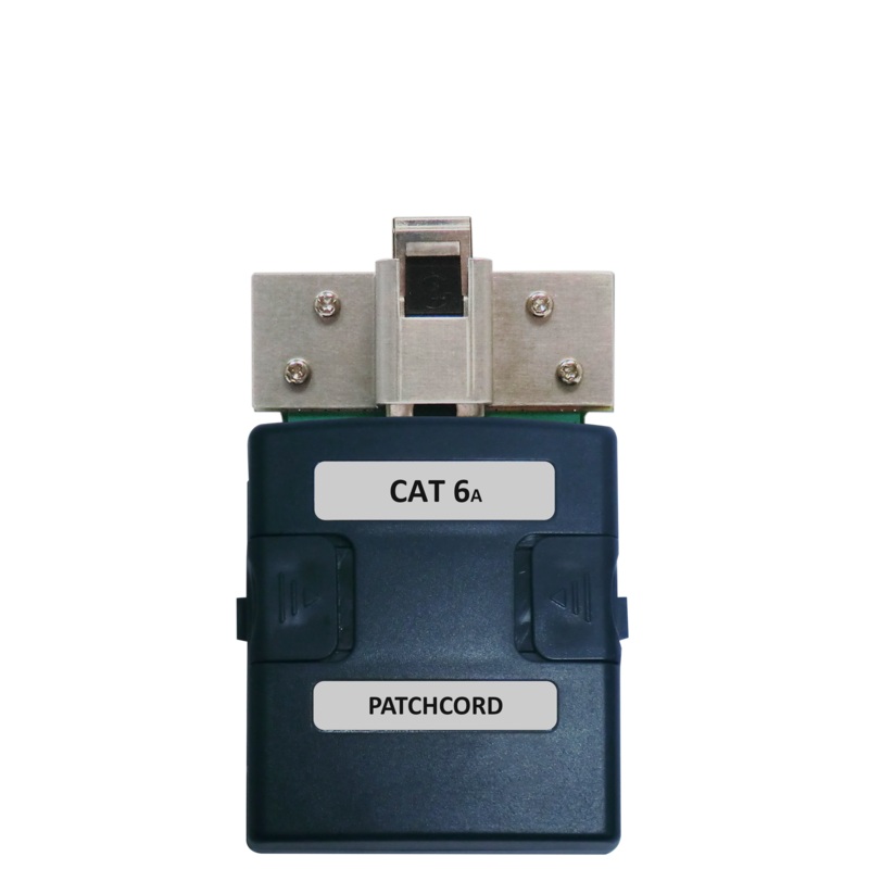 WIREXPERT Single CAT6A Patch Cord (PC) Adapter with Test Jack Mount for Performing Shielded/Unshielded CAT6A PC Testing  *Bought in to Order – 14 Day Lead