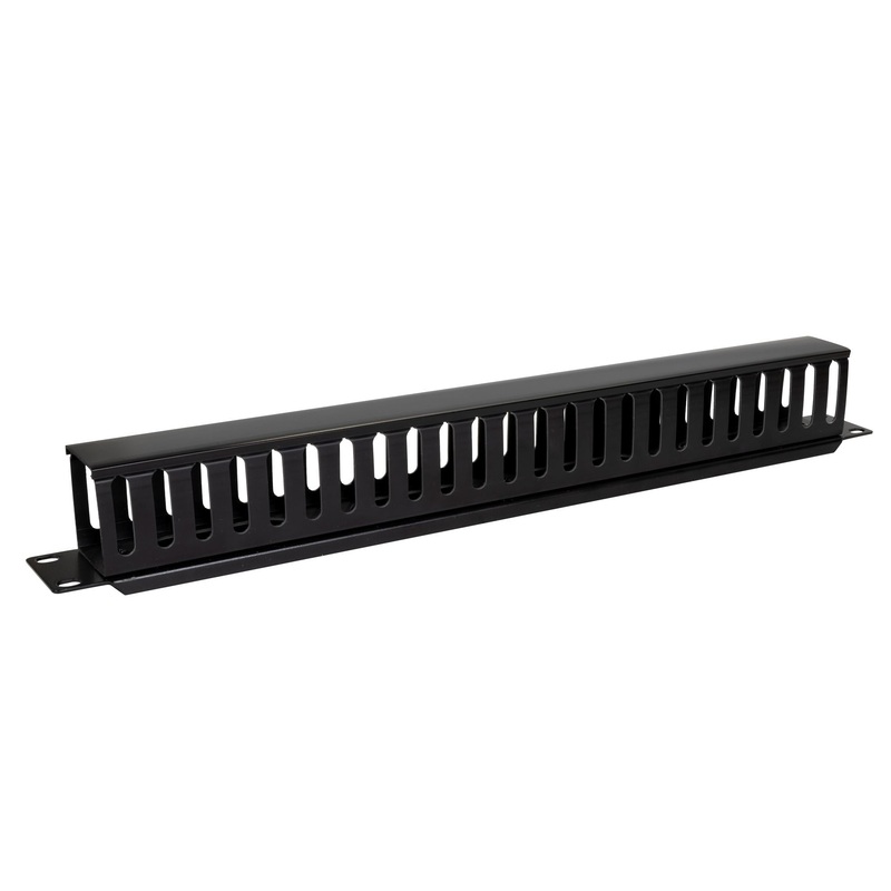 DYNAMIX 19” Plastic Finger Cable Management Bar. Supplied with Cage Nuts. 49.5mm Deep.