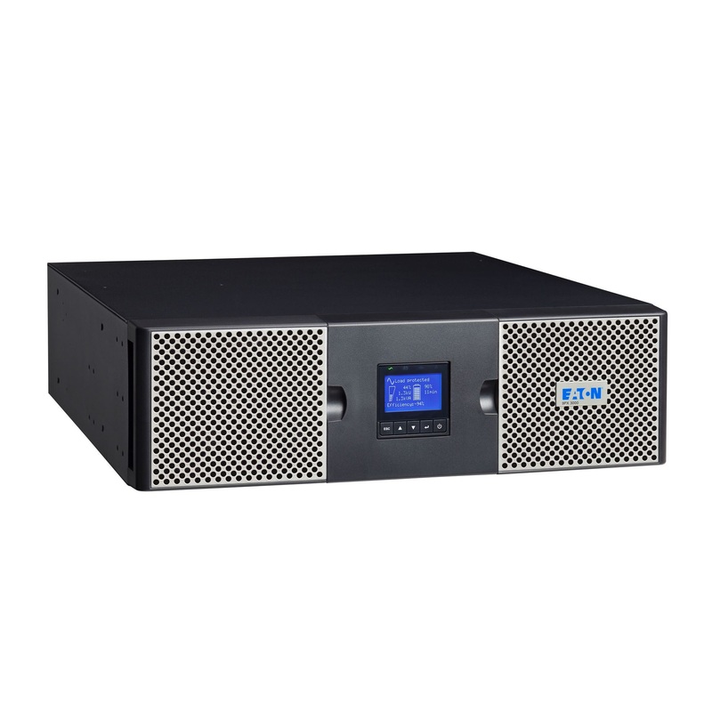 EATON 9PX 3000VA/3000W  RT3U Graphical LCD display. Outputs: 8 x IEC 10A + 2 x IEC 16A with energy metering. USB port,1 serial port, Remote ON/OFF. 3-5 days lead time if out of stock