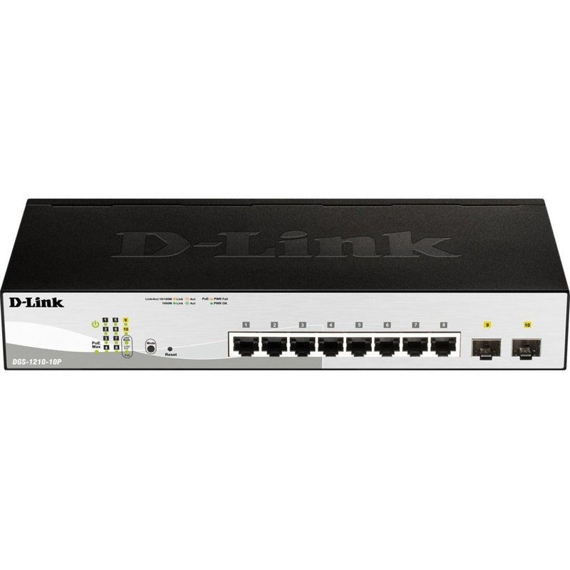 10-Port Gigabit PoE+ Smart Switch inc. 2