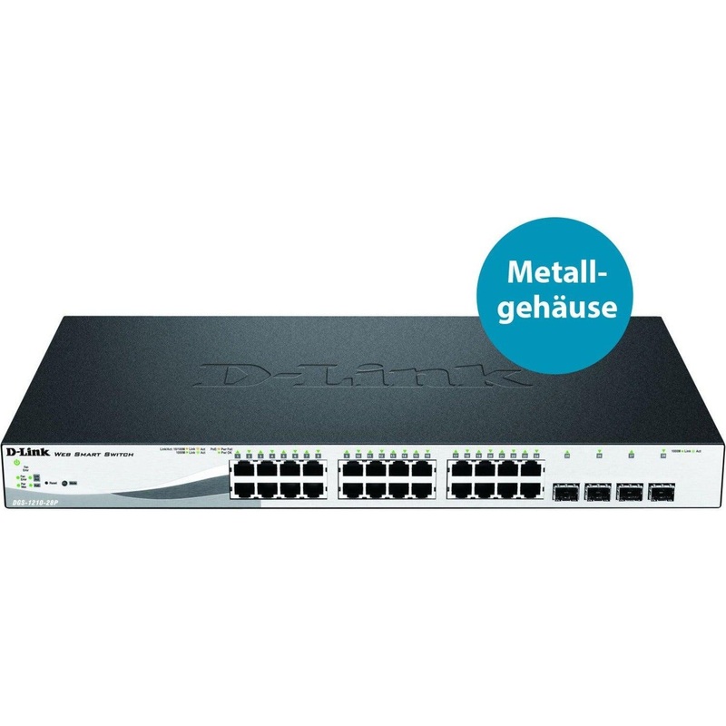 24-Port 10/100/1000Mbps + 4-Port SFP PoE