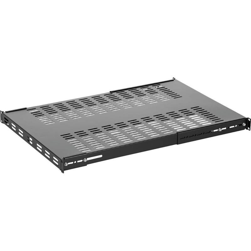 1U Adjustable Vented Rack Mount Shelf