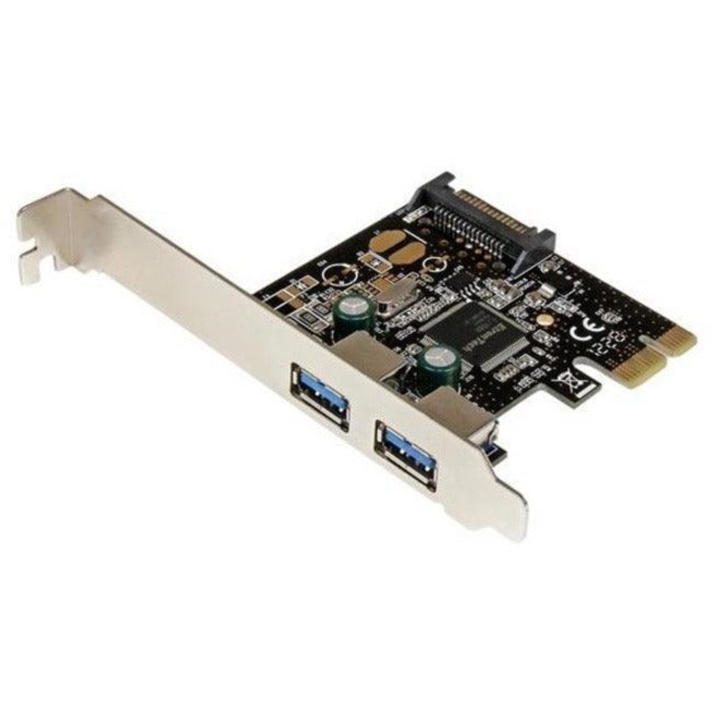 2 Port PCIe USB 3.0 Card w/ SATA Power