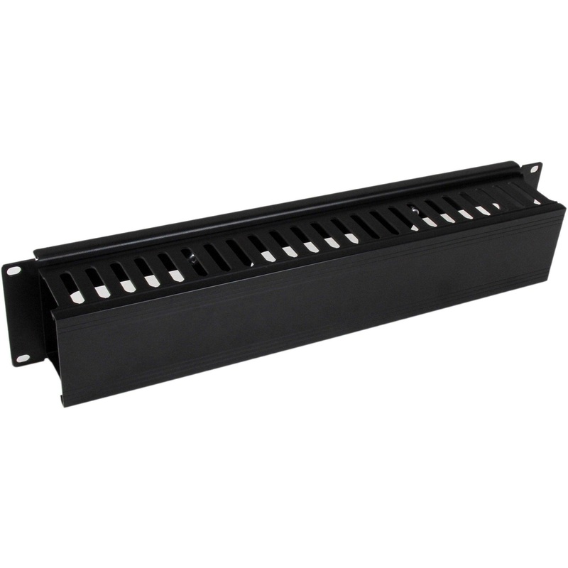 2U Finger Duct Cable Manager w/ Cover