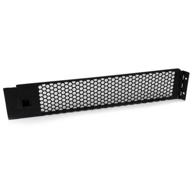 2U Hinged & Vented Blank Rack Panel