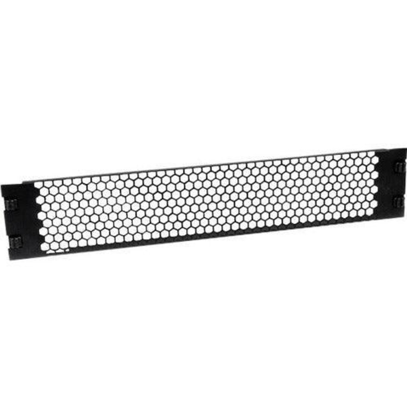 2U Tool-Less Vented Blank Rack Panel
