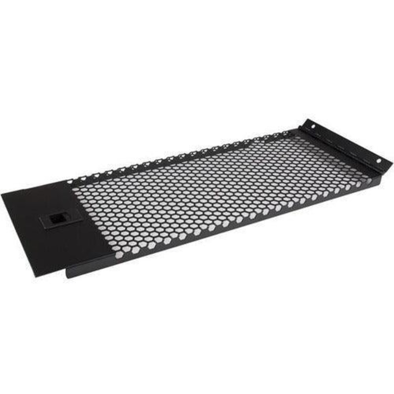 4U Vented Blank Panel with Hinge
