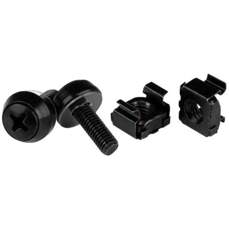 M5 Screws & Cage Nuts – 100 Pack Black