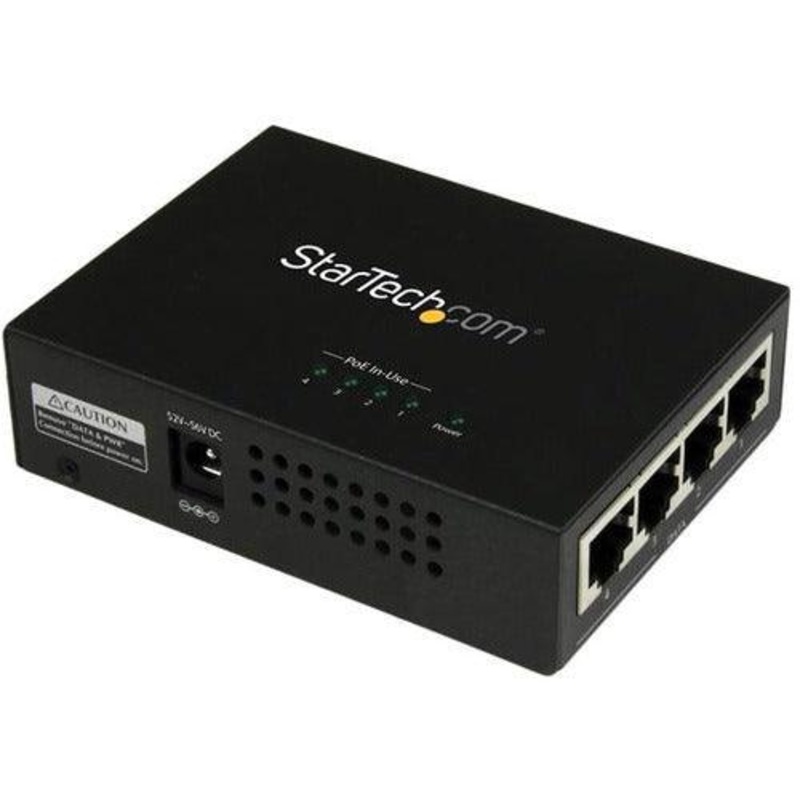 4 Port Gigabit Midspan – PoE+ Injector