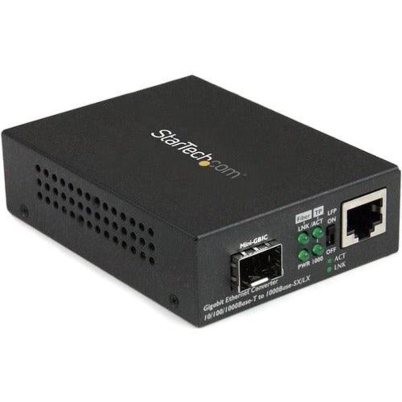 Fiber Media Converter with Open SFP Slot