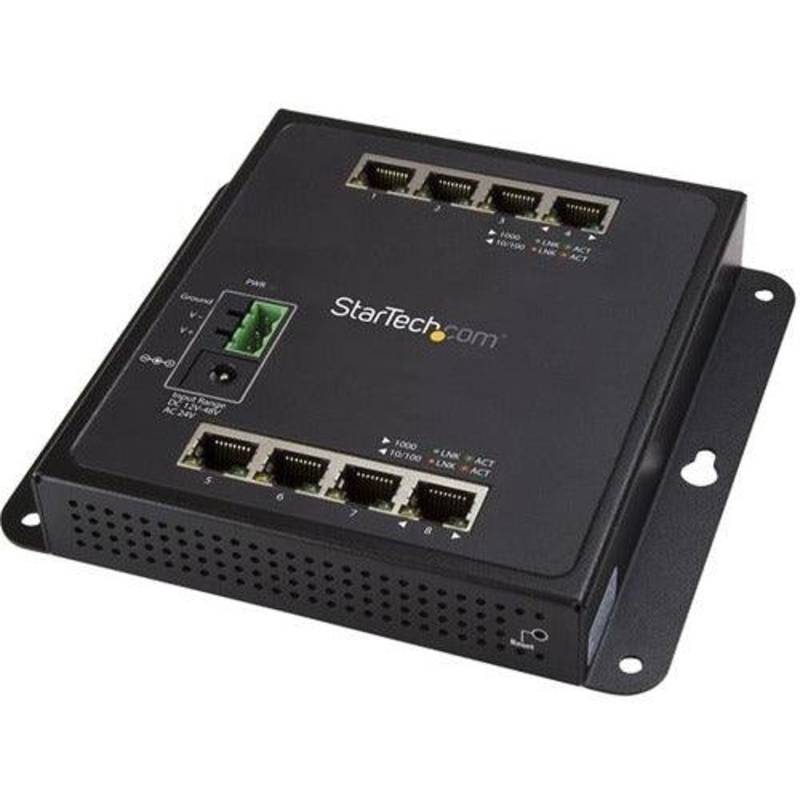 GbE Switch – 8-Port Managed – Wall Mount