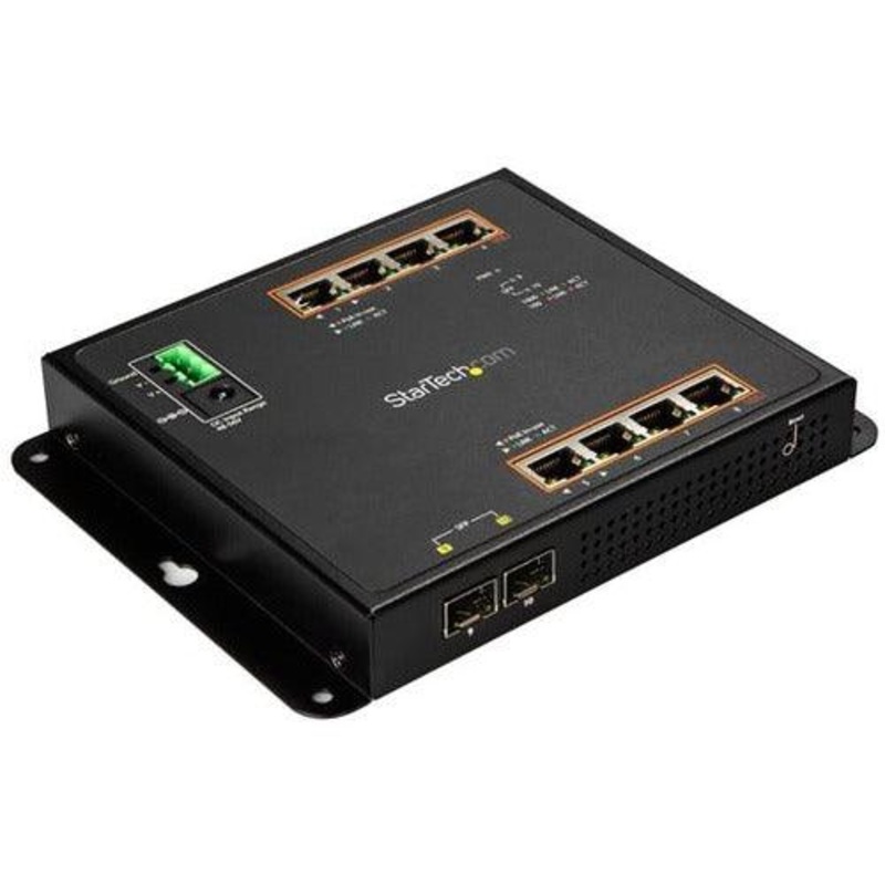 GbE Switch – 8-Port PoE+ plus 2 SFP Pts