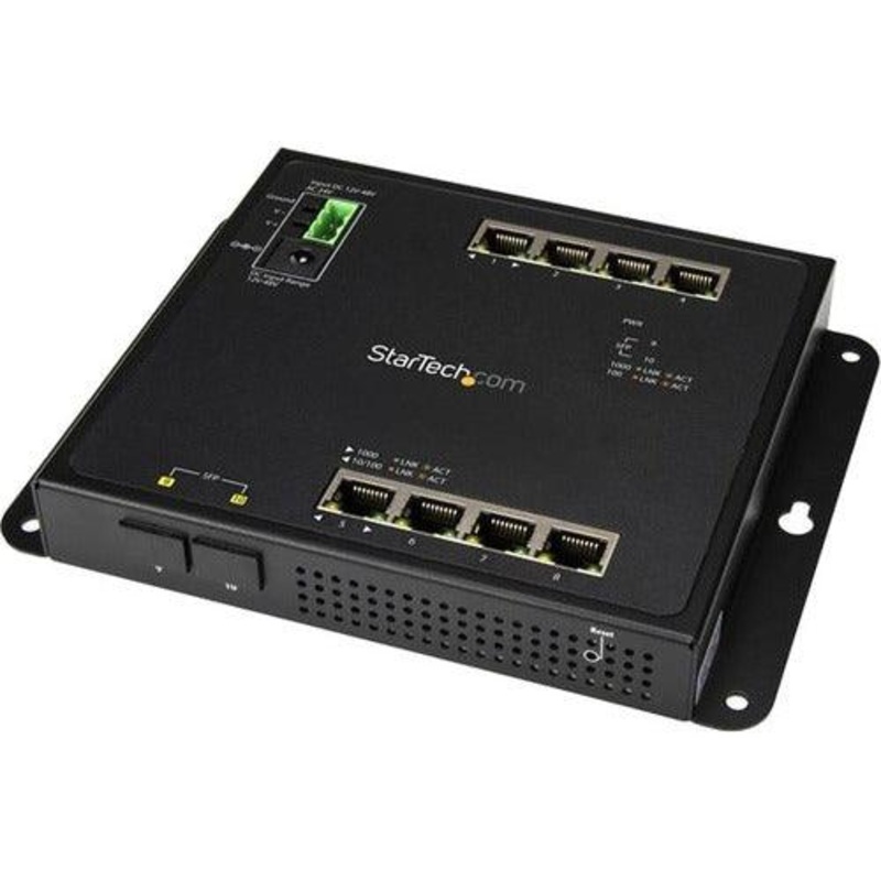 GbE Switch – 8x RJ45 Ports + 2 SFP Ports