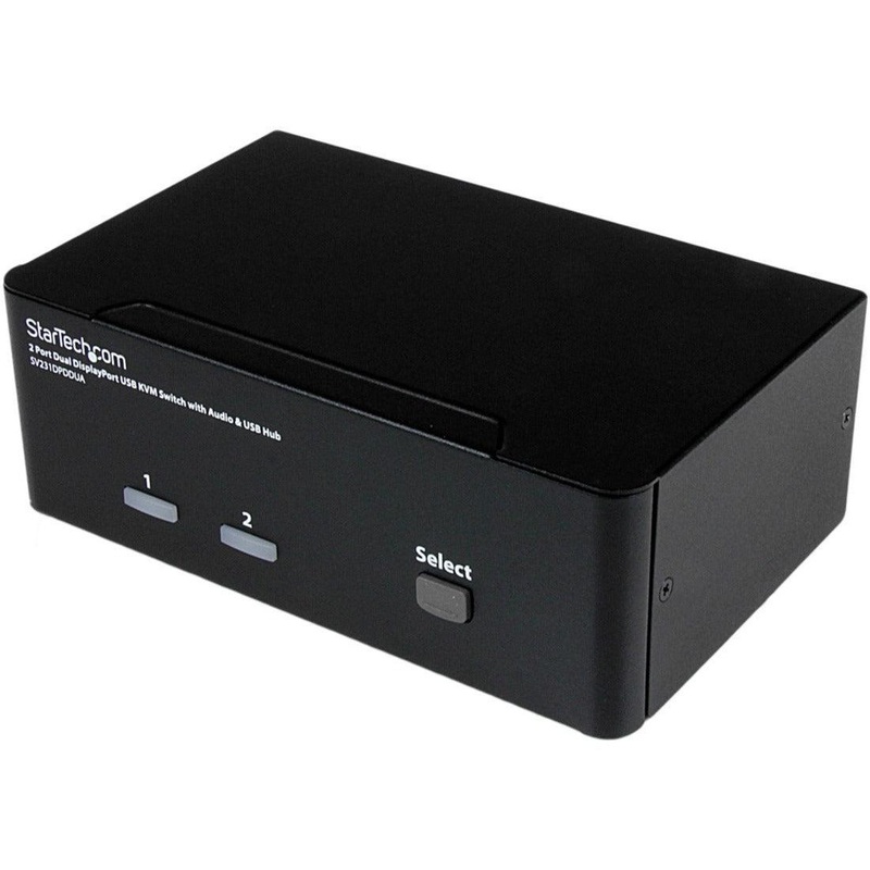 2 Port Dual DisplayPort USB KVM Switch