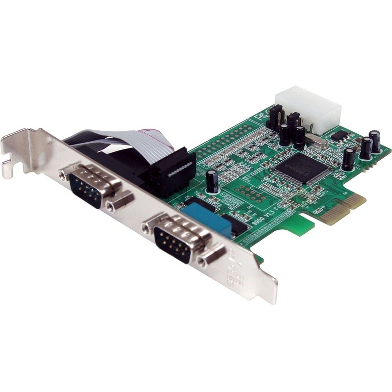 2 Port PCIe Serial Adapter Card w/ 16550