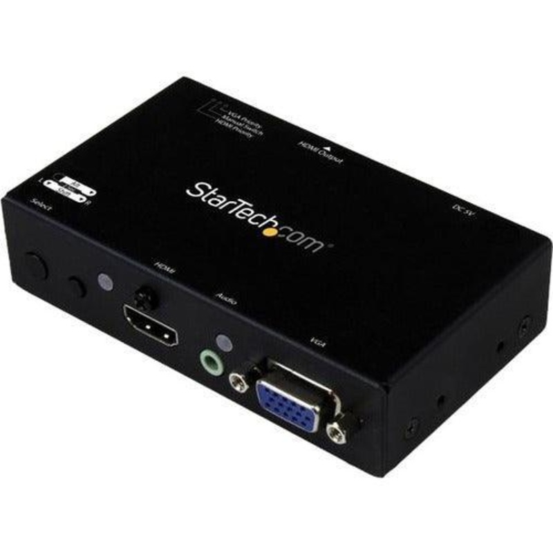 2×1 HDMI + VGA to HDMI Converter Switch