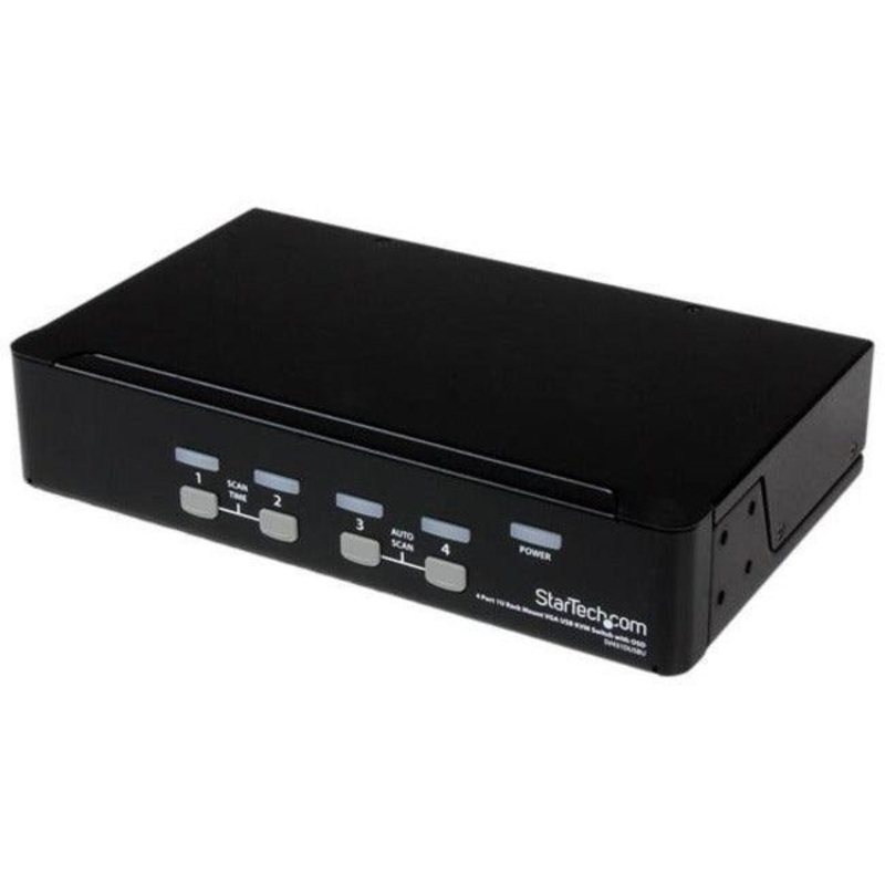 4 Port 1U Rackmount USB KVM Switch