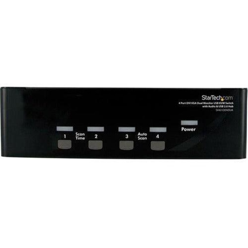 4 Port DVI VGA Dual Monitor KVM Switch