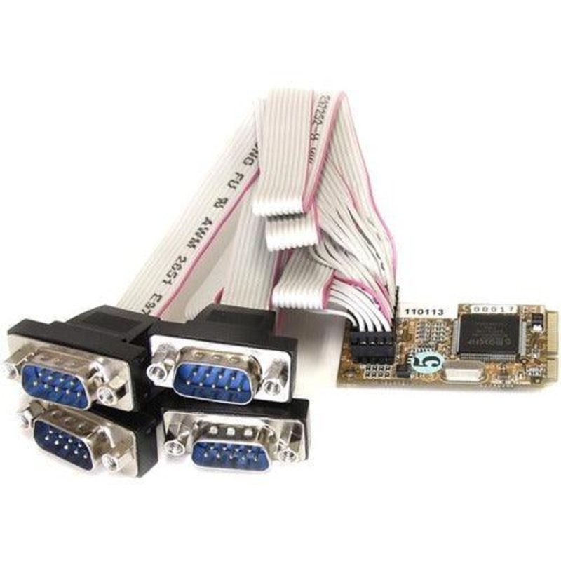 4 Port Mini PCIe Serial Card w/ 16650