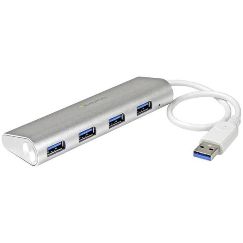 4 Port Portable USB 3.0 Hub – Aluminum