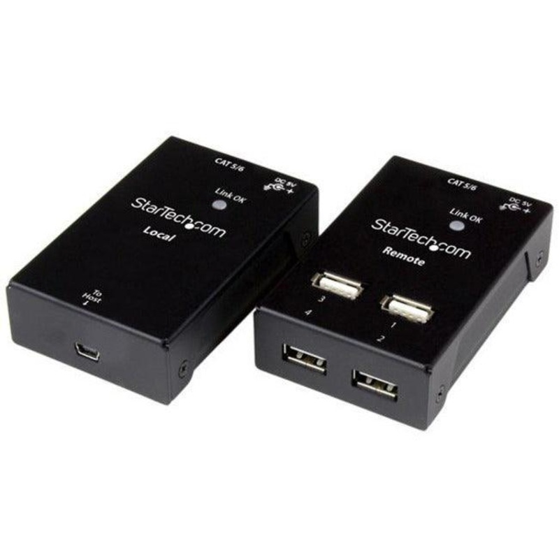 4 Port USB 2.0-Over-Cat5-or-6 Extender